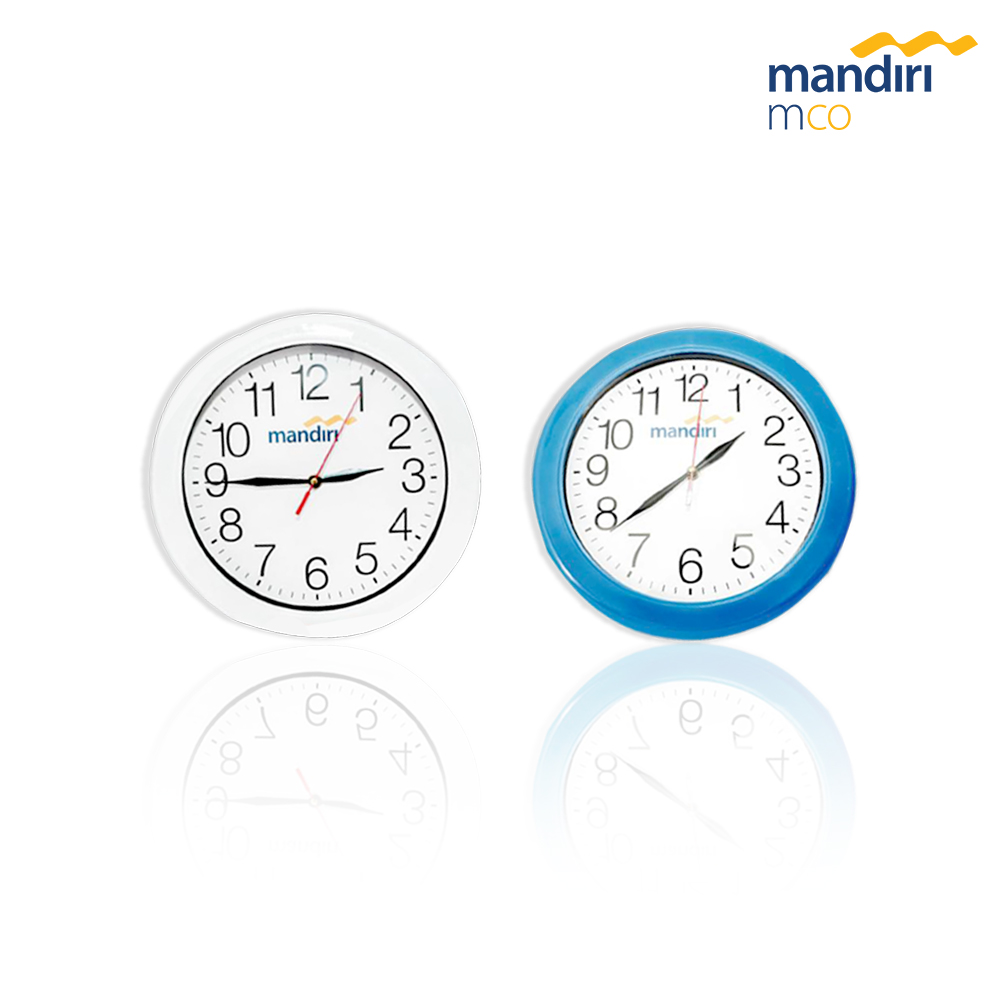 Jam Dinding Mandiri List Biru